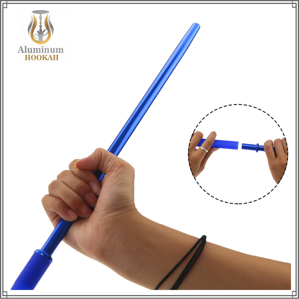 factory China shisha wholesale narguile accessories aluminum alloy hookah handle for silicone hose
