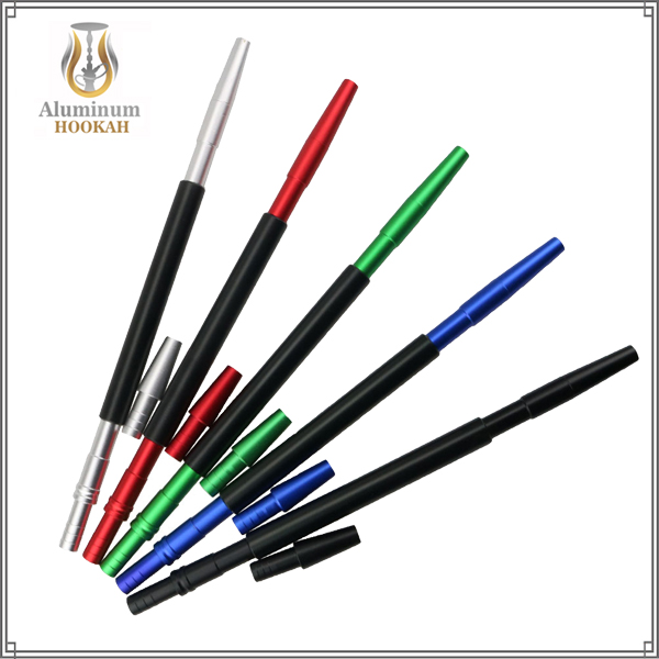 factory wholesale top quality narguile accessories frosted shisha handle colorful aluminum hookah handle