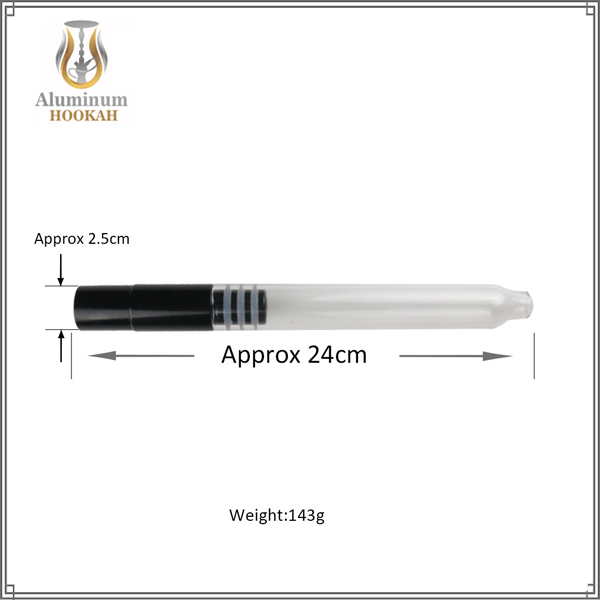 factory wholesale narguile accessories aluminum alloy hookah mouthpieces with glass shisha mouth tips