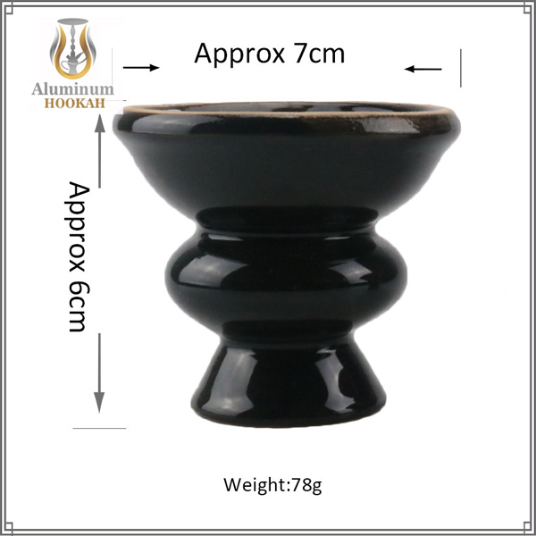   sell well new design painted ceramic shisha hookah bowl