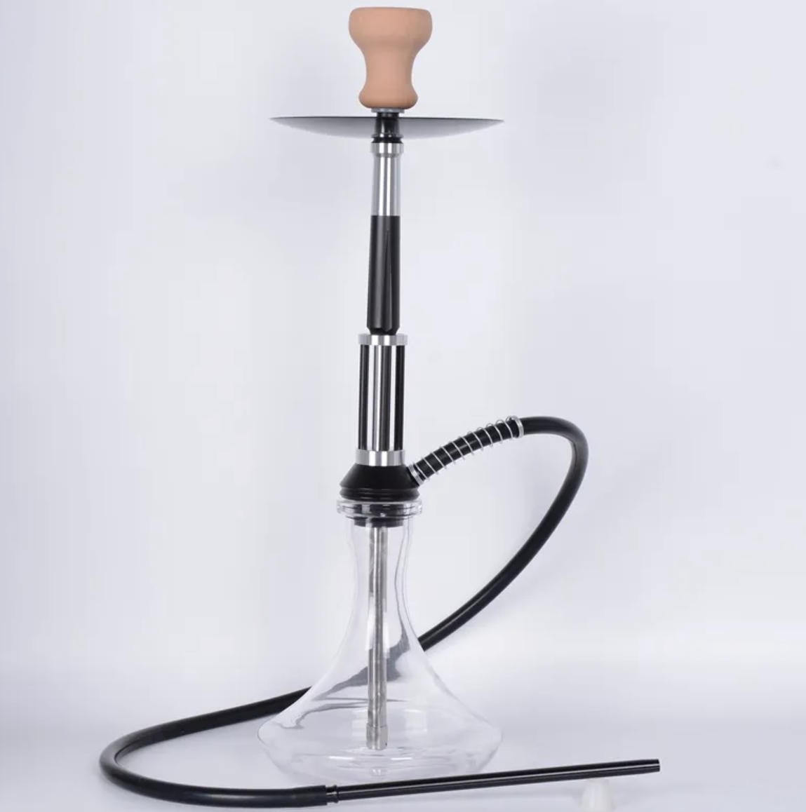 aluminum black hookah AL-BL05