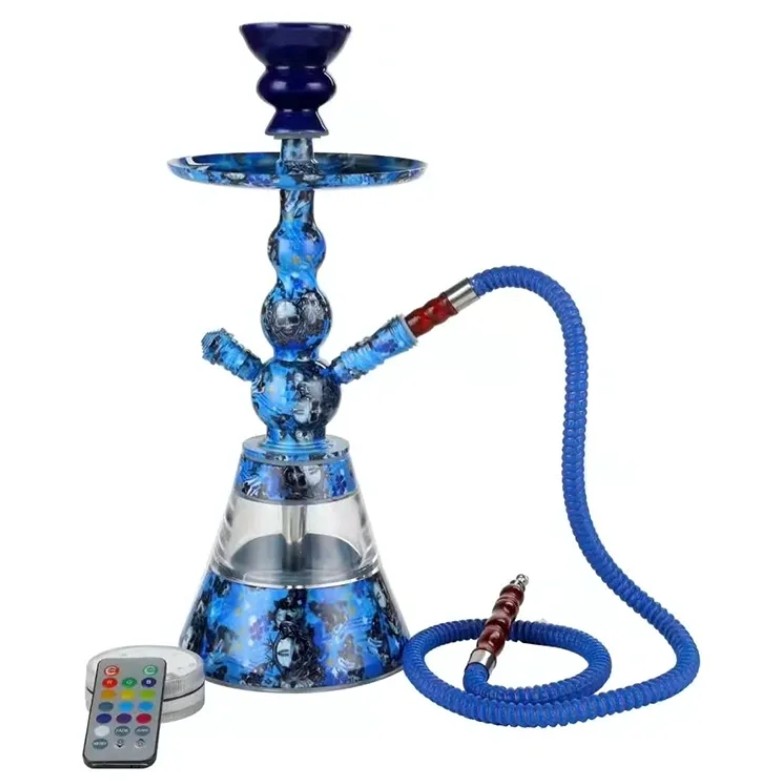 aluminum blue hookah AL-C17