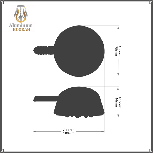hookah chicha accessories  grinding single handle hookah-Heat-Management-wholesale nest hookah bowl - 副本