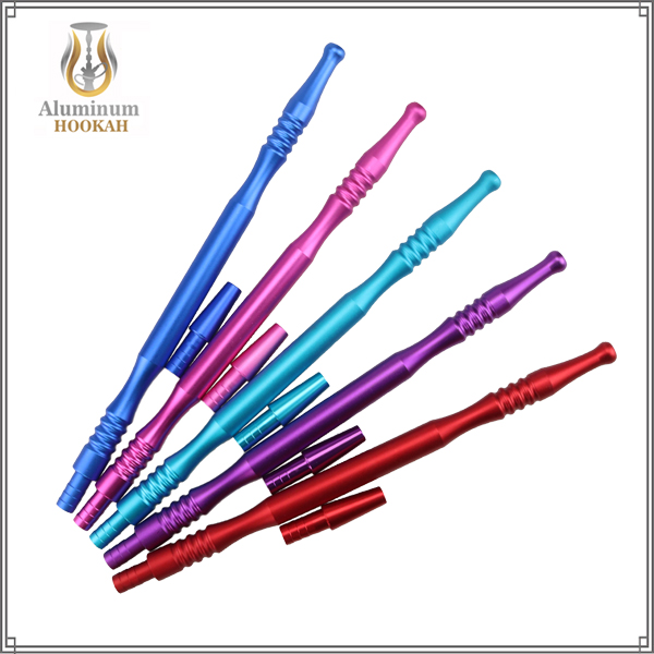 High quality aluminium hookah handle shisha hookah silicone hose Metal Mouthpiece