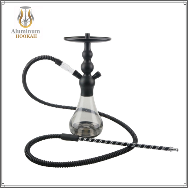 New selling one-time use long aluminum handle cheap shisha hookah hose