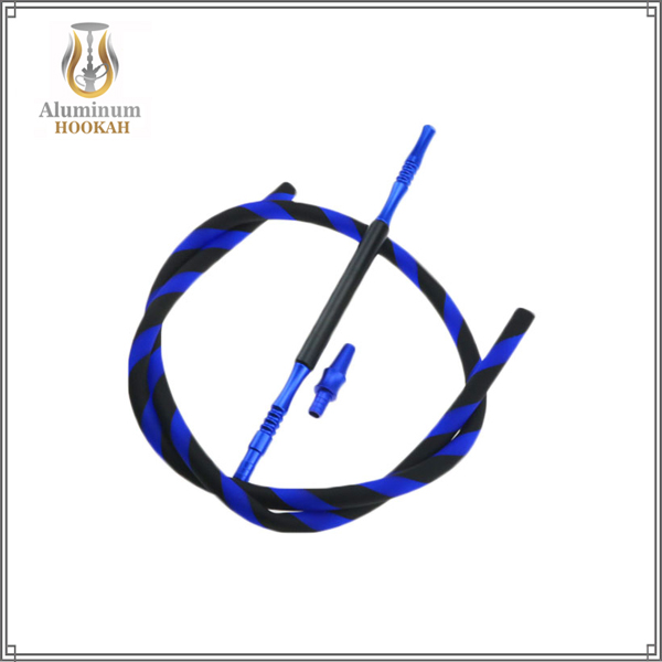 Custom aluminium handle shisha hose silicone hookah hose