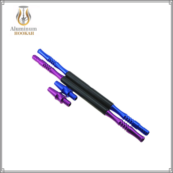 Custom aluminium handle shisha hose silicone hookah hose