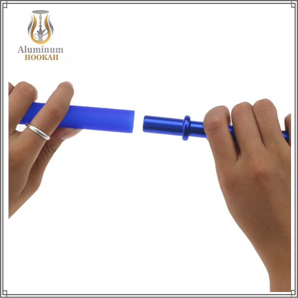 factory wholesale narguile accessories aluminum alloy hookah handle for silicone hookah hose