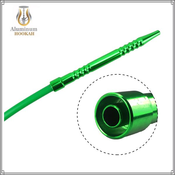 factory wholesale shisha accessories narguile pipes aluminum chicha handle silicone hookah hose