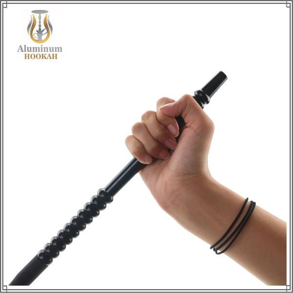 customized good grade hookah accessories aluminum alloy shisha hookah handle for silicone hose