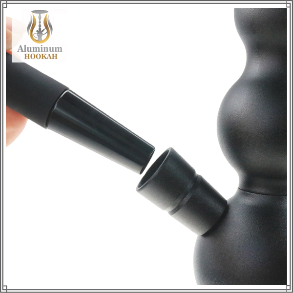 customized good grade hookah accessories aluminum alloy shisha hookah handle for silicone hose